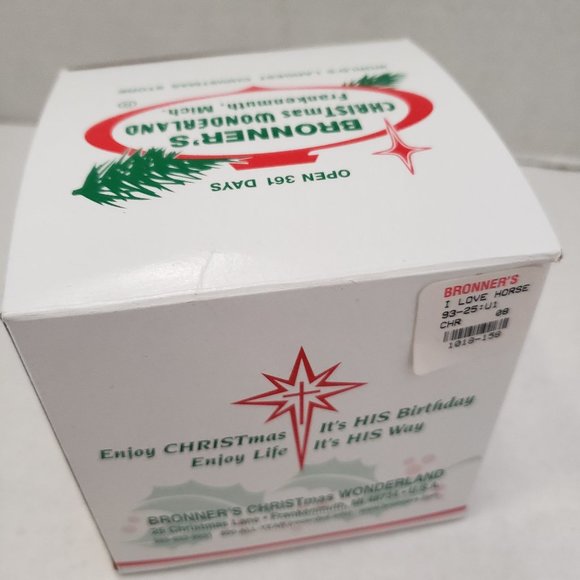 BRONNER'S Wonderland Ornament I Love Horses - Picture 4 of 8